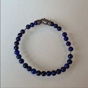 Authentic David Yurman Blue Lapiz Bead Bracelet